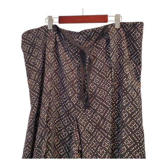 SIMPLE by SUZANNE BETRO SZ 2X Wide Leg Black & White Print Palazzo Wrap Pants - Picture 3 of 7